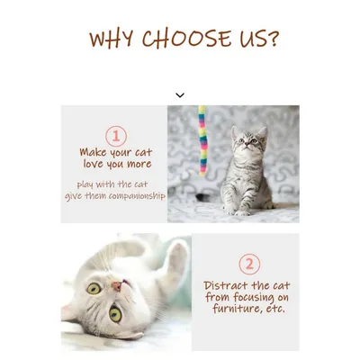 PetTribes Baguette Teaser Chat Violet,Jouet Interactif Chaton