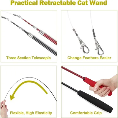 PetTribes Jouet Chat FeatherWand