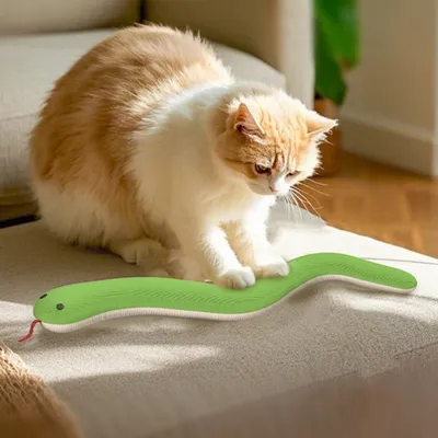 PetTribes Serpent Peluche Interactif Chat Anti-Ennui