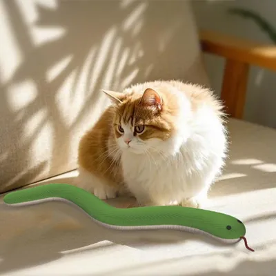 PetTribes Serpent Peluche Interactif Chat Anti-Ennui
