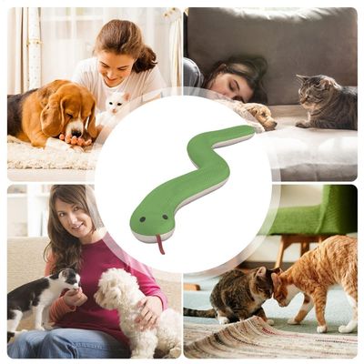 PetTribes Serpent Peluche Interactif Chat Anti-Ennui