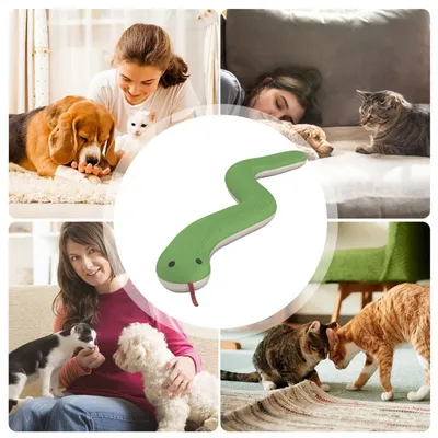 PetTribes Serpent Peluche Interactif Chat Anti-Ennui