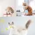 MCBOSON Lot de 3 balles de peluche suspendues avec cloches pour chat MCBOSON Lot de 3 balles de peluche suspendues avec cloches pour chat