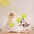 MCBOSON Lot de 3 balles de peluche suspendues avec cloches pour chat MCBOSON Lot de 3 balles de peluche suspendues avec cloches pour chat