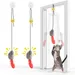 MCBOSON Queue plumes bruit jeu autonome 2pcs jouet chat souris suspendue