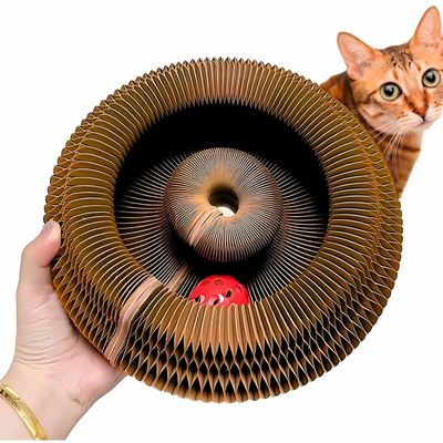 FurryFusion Jouet interactif pour chat avec griffeuse en carton