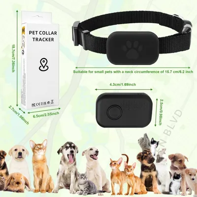 Zoomtopia Collier GPS chat sans abonnement localisation temps réel Zoomtopia Collier GPS chat sans abonnement localisation temps réel
