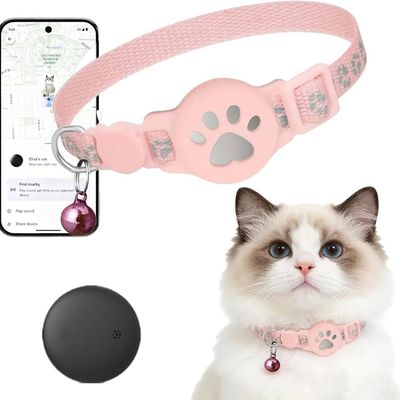 Lot de 1 MCBOSON Collier chat sans abonnement GPS 2026 rose 1 article