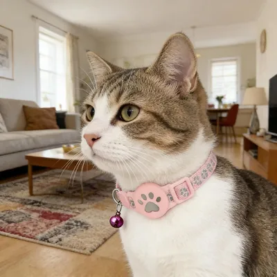Lot de 1 MCBOSON Collier chat sans abonnement GPS 2026 rose Lot de 1 MCBOSON Collier chat sans abonnement GPS 2026 rose