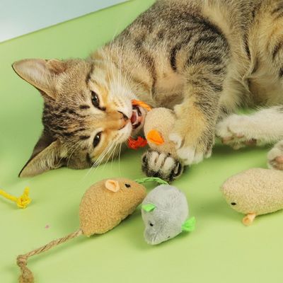 ZooVenture Jouets Souris Chat 8 Pièces Herbe à Chat