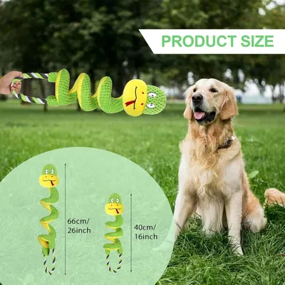 ZooVenture Jouet Chien Corde Spirale Grinçant
