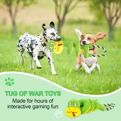 ZooVenture Jouet Chien Corde Spirale Grinçant