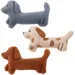PetTribes Ensemble 3 Coussins Bouillotte Teckel Doux 14cm Enfants Adulte