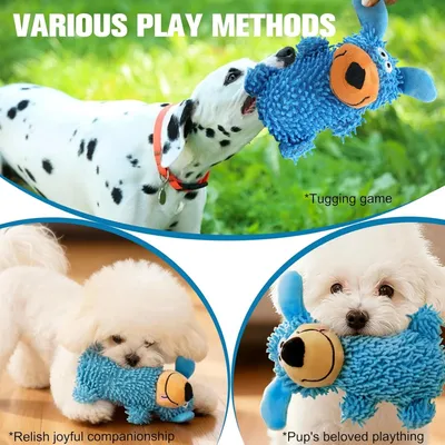 ZooVenture Jouet Chien Jaune Bleu 2P Son