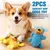 ZooVenture Jouet Chien Jaune Bleu 2P Son