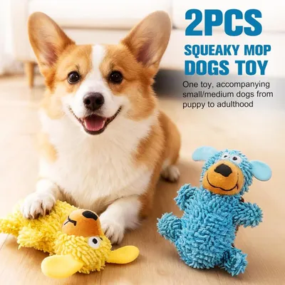 ZooVenture Jouet Chien Jaune Bleu 2P Son