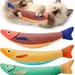 MCBOSON Herbe à chat silvervine 24cm lot de 3 jouets chat saury