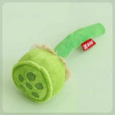 FurryFusion Nénuphar en peluche à menthe poivrée pour chat