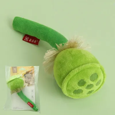 FurryFusion Nénuphar en peluche à menthe poivrée pour chat