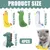 ZooVenture Lot 4 Jouets Peluche Chat Colorés