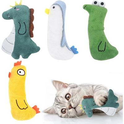 ZooVenture Lot 4 Jouets Peluche Chat Colorés