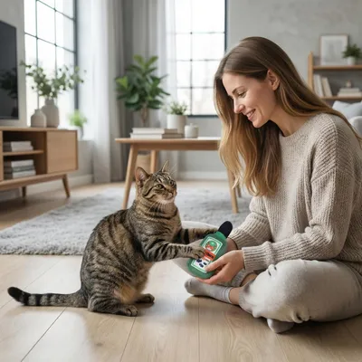 ZooVenture Lot 4 Jouets Chat Bouteille Biere