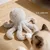 FurryFusion Jouet en forme de poulpe en poils de lapin pour chat