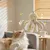 FurryFusion Jouet en forme de poulpe en poils de lapin pour chat