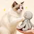 FurryFusion Jouet en forme de poulpe en poils de lapin pour chat