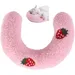 PetTribes U-Form Katzenkissen, halber Donut, Flanell