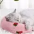 PetTribes Oreiller en U pour Chat Forme Demi-Donut