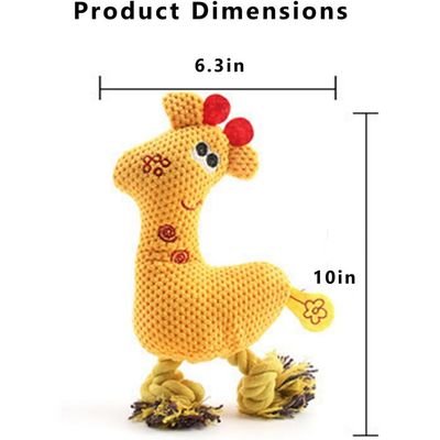 ZooVenture Jouet Cerf Jaune Chien Sifflet