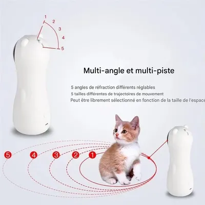 Zoomtopia Jouet laser automatique pour chat trajectoire aléatoire