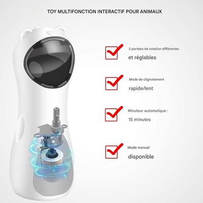 Zoomtopia Jouet laser automatique pour chat trajectoire aléatoire