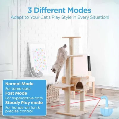 MCBOSON jouet laser auto-stimulant bleu pour chats