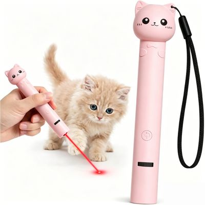 ZooVenture Pointeur Laser Tête Chat 7 Modes rose
