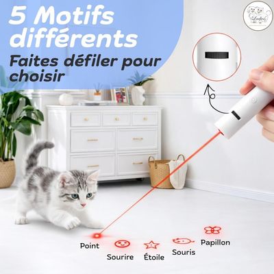 MCBOSON 7 modes rechargeable USB-C jouet laser chat