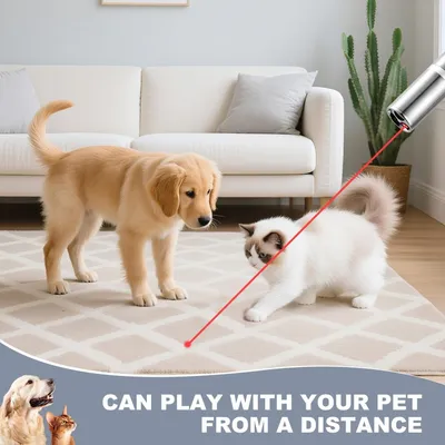 PetTribes Jouet Laser Chat, 3 Modes 5 Motifs, Rechargeable USB