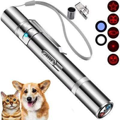 PetTribes Jouet Laser Chat, 3 Modes 5 Motifs, Rechargeable USB
