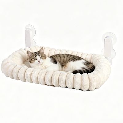 HausPets Hamac pour fenêtre pliable Blanc,55×40cm
