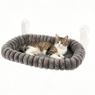 HausPets Hamac pour fenêtre pliable Blanc,55×40cm