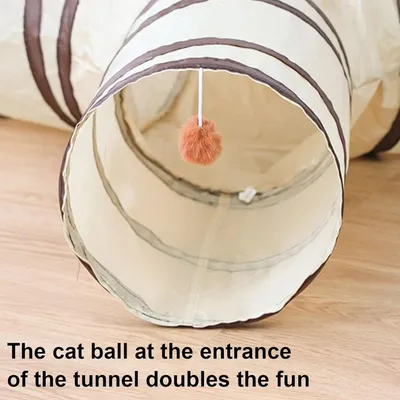 Tunnel pour Chat PetTribes - Pliable, Portable 25.59 pouces