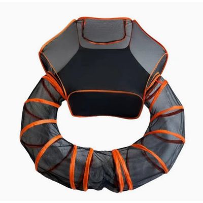 Zoomtopia Tunnel 2 en 1 pour chat avec tente hexagonale 120cm