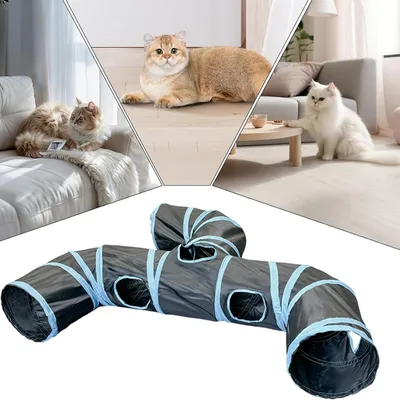 Tunnel de Jeu Pliant pour Chat - Stimule la Curiosité