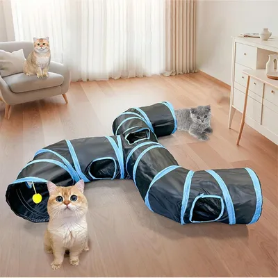 Tunnel de Jeu Pliant pour Chat - Stimule la Curiosité