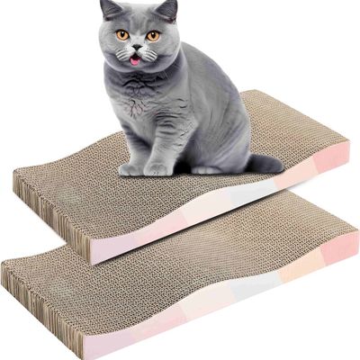 FurryFusion Grands griffes pour chat en carton ondulé double - face