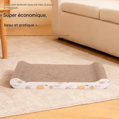 Meuble à griffer ondulé A Meuble à griffer ondulé A
