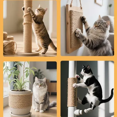 FurryFusion Corde de jute de rechange pour griffoir pour chat FurryFusion Corde de jute de rechange pour griffoir pour chat