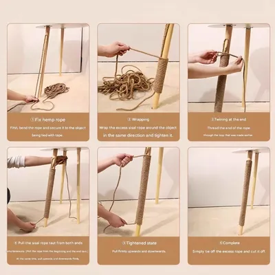 FurryFusion Corde de jute de rechange pour griffoir pour chat FurryFusion Corde de jute de rechange pour griffoir pour chat