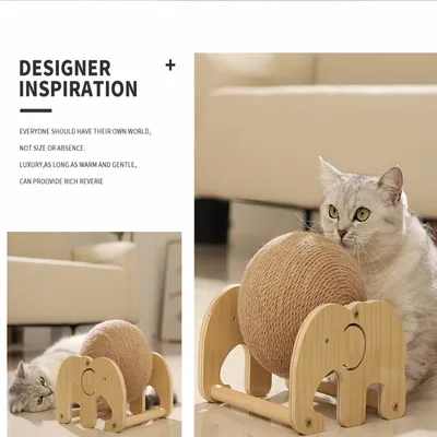 FurryFusion Jouet de griffage pour chat en forme d'éléphant FurryFusion Jouet de griffage pour chat en forme d'éléphant